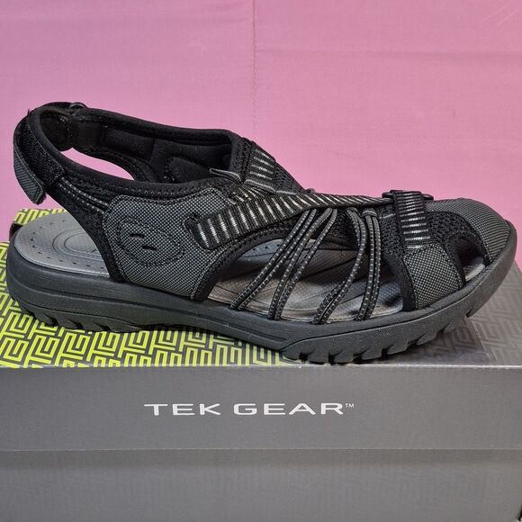 Tek Gear Kira 8 Black Sport Sandal - New - Picture 3 of 7